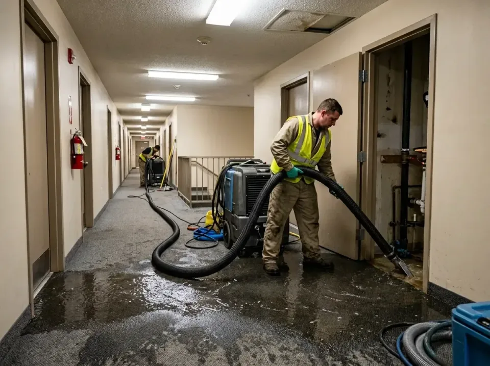multi-unit-apartment-hallway-f-005 — frequently asked questions, Emergency Burst Pipe Water Extraction & Removal in Panthers…